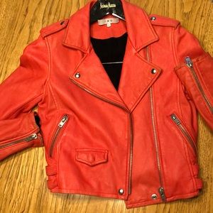 IRO LEATHER JACKET ASHVILLE 17S LAMB LEATHER